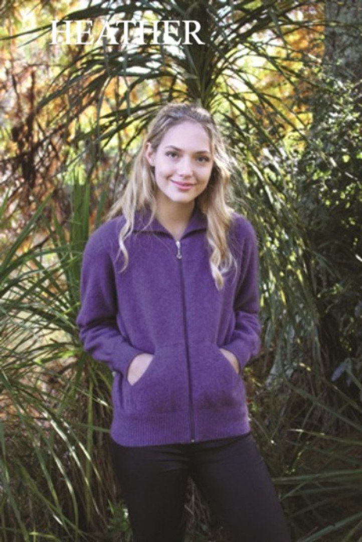 Lothlorian Merino Possum Plain Zip Cardigan with Pockets image 0